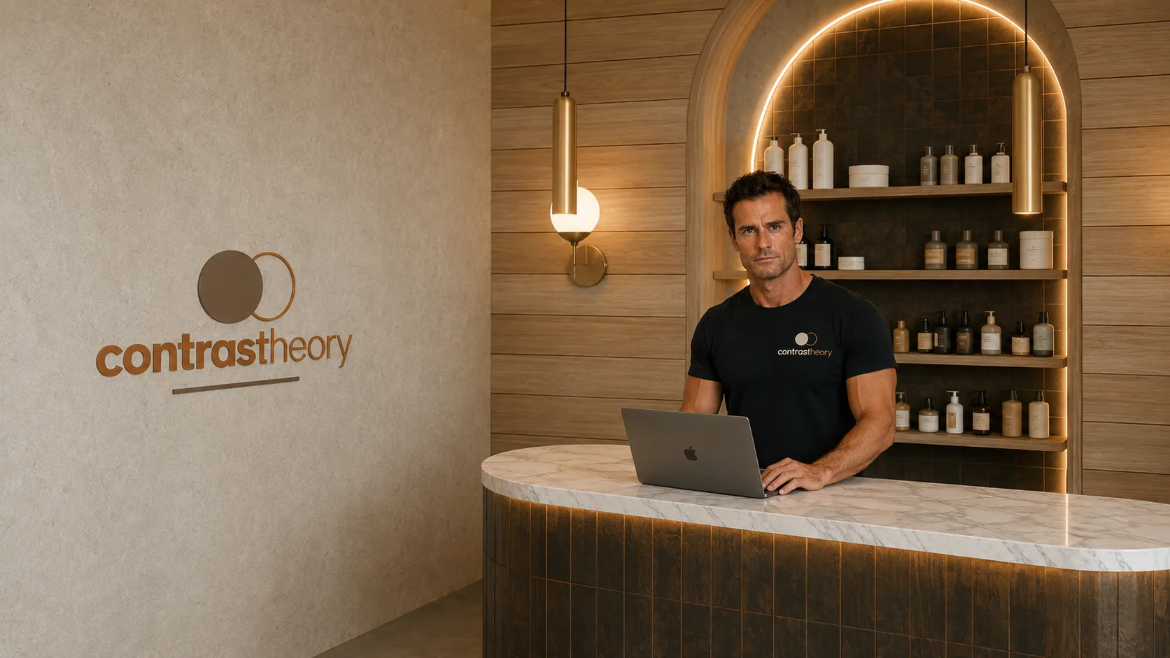 Front desk at a contrastheory studio